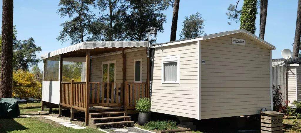 Mobil home au camping Les Dunes de Contis